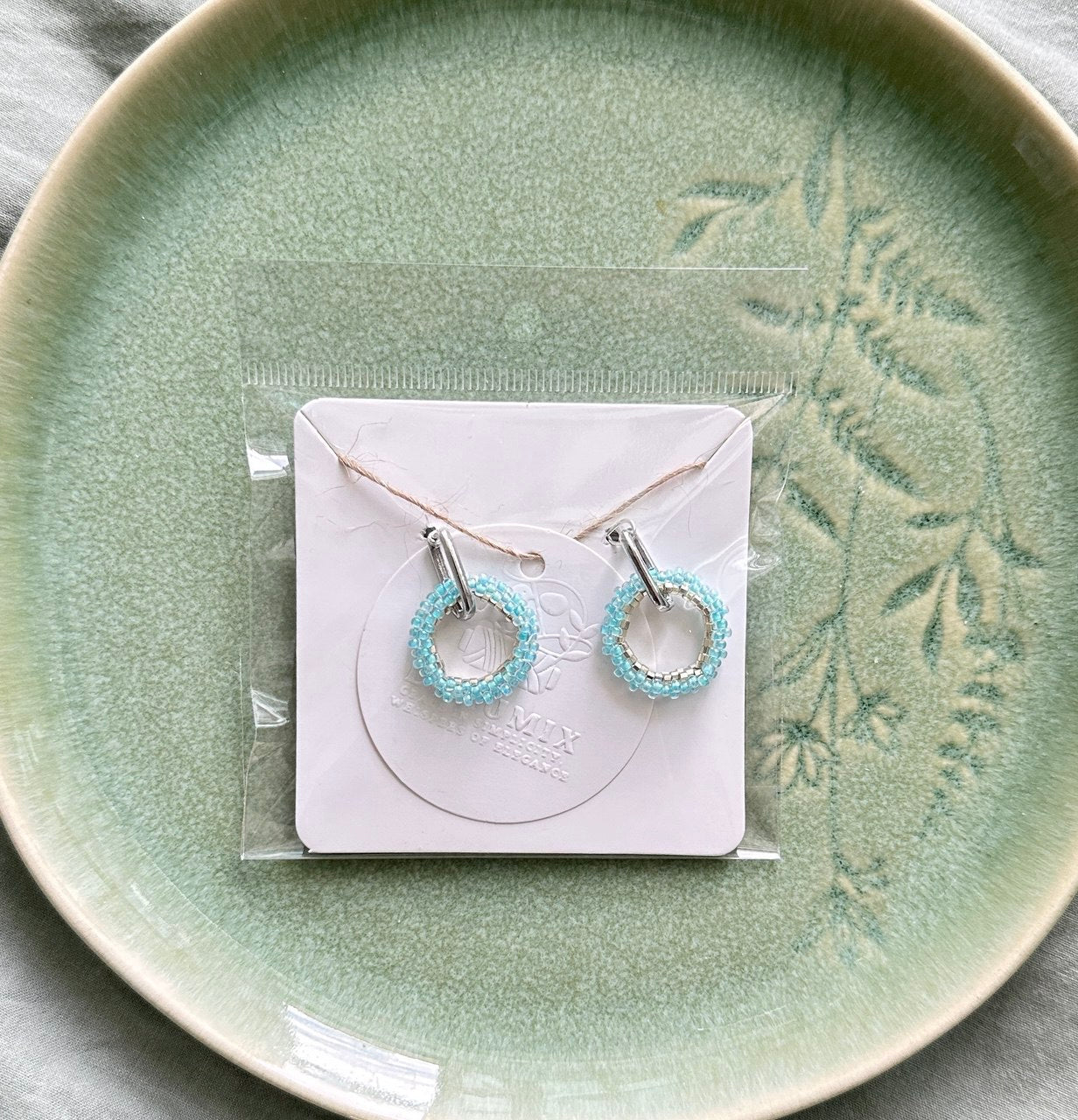 LUNUMIX - Earrings | Blue Shine hoop