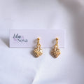 Strawberry Gold Tone Drop Earring