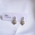 Strawberry Silver Tone Drop Earring